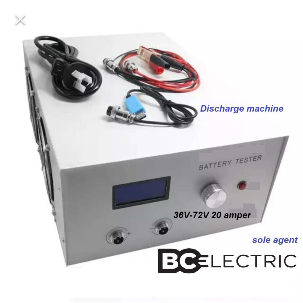 מכשיר בדיקת סוללות לאופניים חשמליים, מתאים לטעינה ותחזוקה נכונה של סוללות.