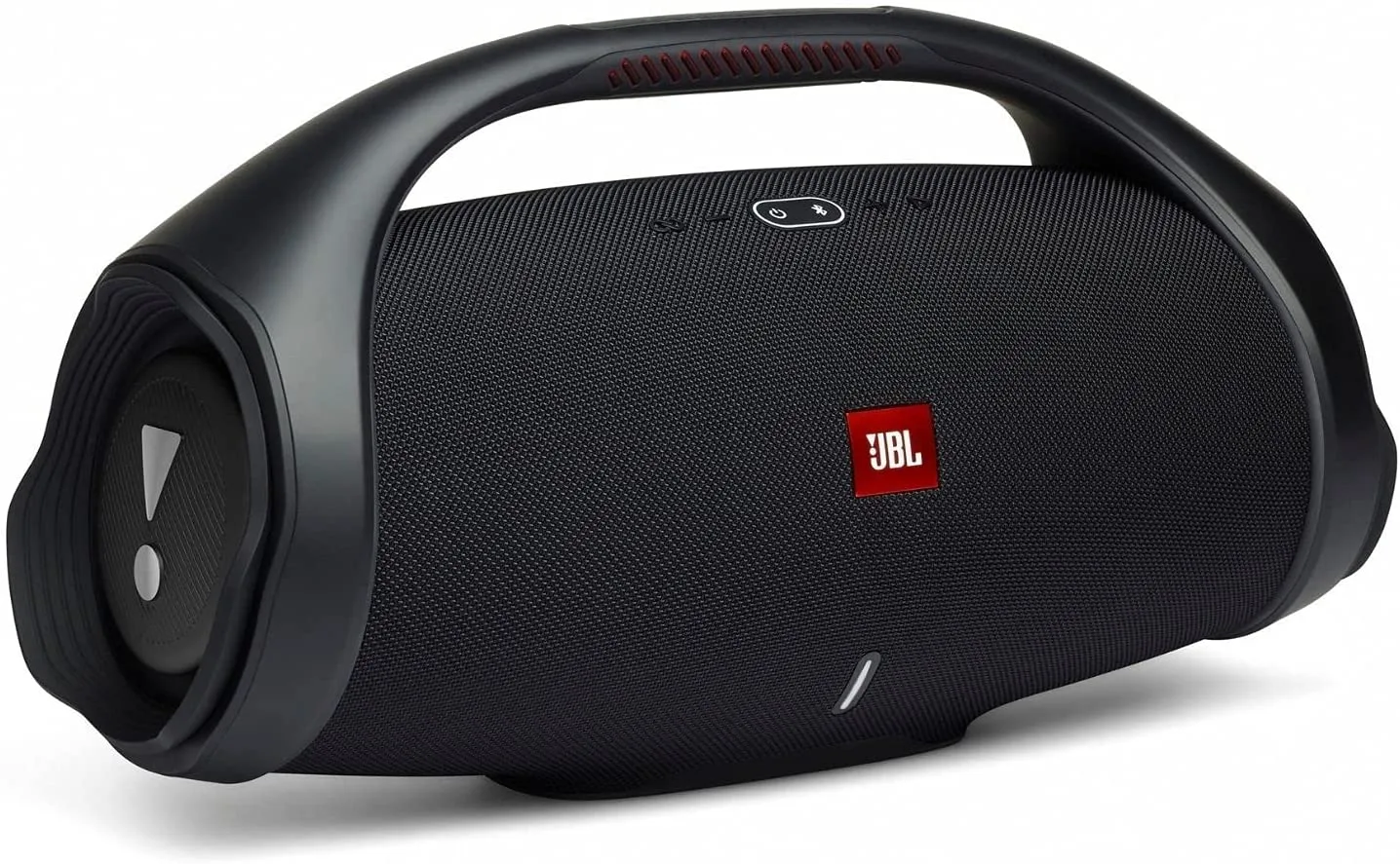 רמקול בלוטות' JBL חזק עם ידית נשיאה, אידיאלי לפעילויות חוץ ובילויים.