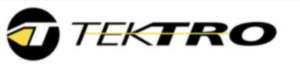 לוגו של TEKTRO, מותג המתמחה באביזרי אופניים חשמליים ותחזוקה לקורקינט חשמלי.
